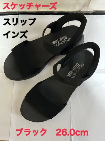 스케쳐스 슬립인 샌들 블랙 26.0cm