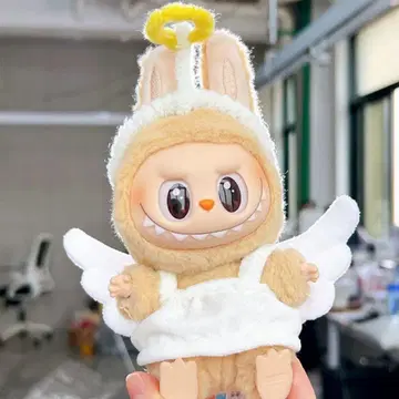 LABUBU 라부부 (17cm) 봉제 인형 코스튬 엔젤