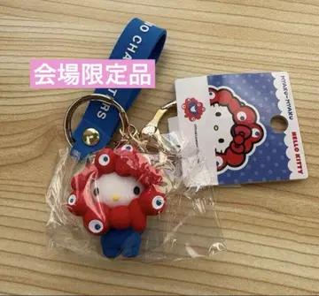 오사카 엑스포 회장 한정품 산리오 먝먝 콜라보 입체 마스코트 키링