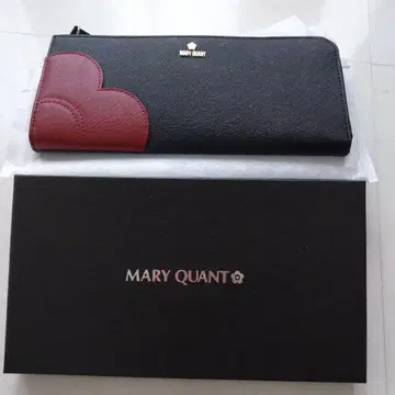 MARY QUANT 장지갑 블랙/레드