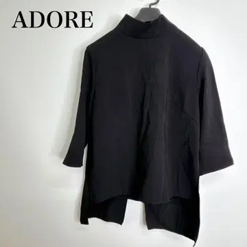 택 포함 새상품 ADORE 블랙 튜닉 7부 소매