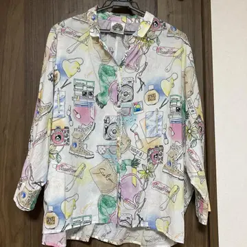 스칼라 컬러풀 블라우스