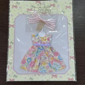 Dear Darling 주니 문 플라워 무늬 드레스 22cm용 핑크