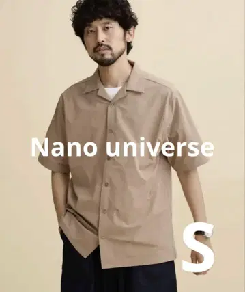 nano universe 오픈 카라 셔츠 s