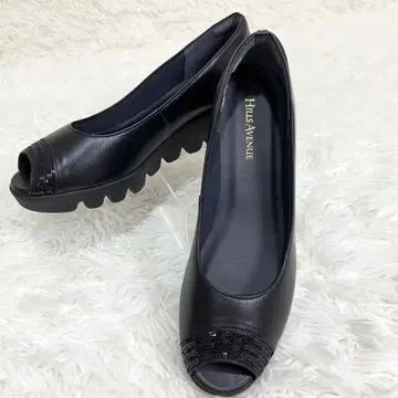 힐즈 애비뉴 비쥬 웨지솔 펌프스 블랙