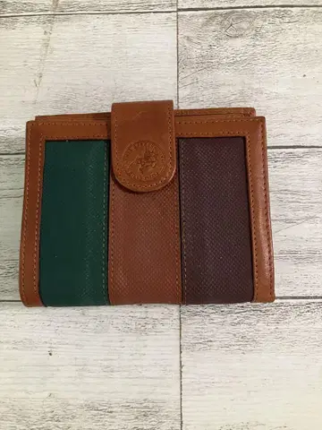 POLO&RACQUET CLUB 스트라이프 디자인 두겹 지갑