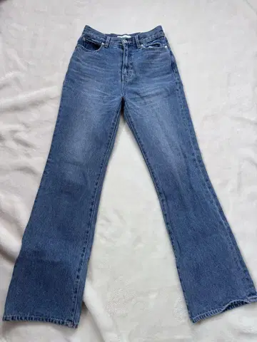 부츠컷 데님 플레어 데님 라이트 블루