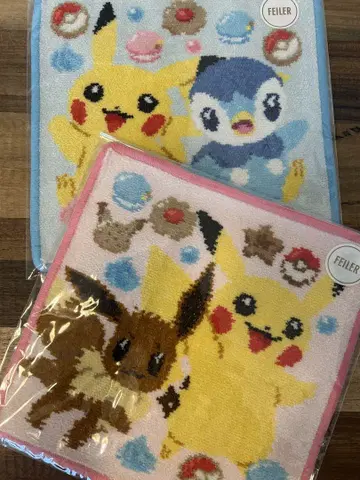 FEILER 페이 피카츄 이브이 팽도리 타월 2매 세트