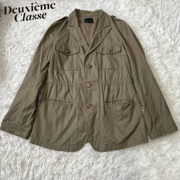DEUXIEME 두지엠 클래스 밀리터리 자켓 카키