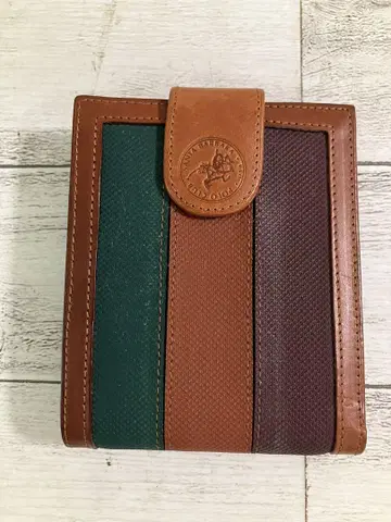 POLO&RACQUET CLUB 스트라이프 디자인 두겹 지갑