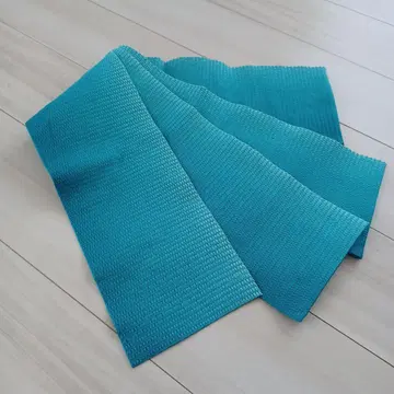 새상품 하치스 오리 와플 반폭 오비 인기 색상 터콰이즈 그라데이션
