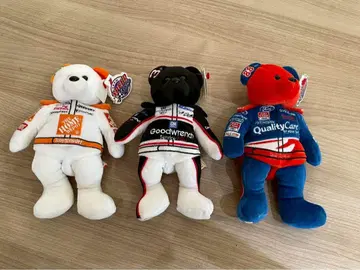 [ 새상품급 ] TY 비니베이비 베어 NASCAR 팀 스피드 베어즈 3점