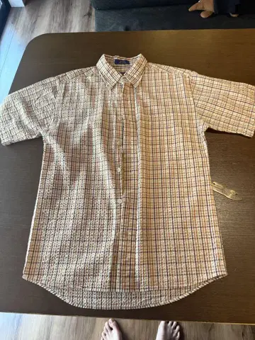 Pendleton 펜들턴 체크 무늬 반팔 셔츠 M 사이즈