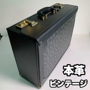 천연 가죽 빈티지 비즈니스 백 아타셰 케이스 트렁크 블랙