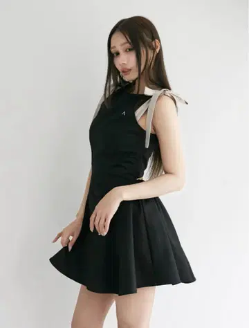Jozy ribbon flare mini dress andmary
