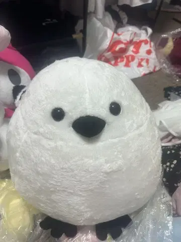 흰 새 봉제 인형