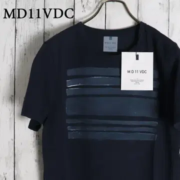 택 포함 새상품 이탈리아제 MD11VDC 핸드 페인트 블록 아트 티셔츠