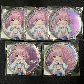 아이돌 마스터 신데렐라 걸스 유메미 리아무 75mm 글리터 캔뱃지
