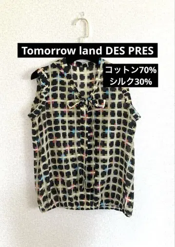 Tomorrow land DES PRES 코튼 실크 블라우스 셔츠