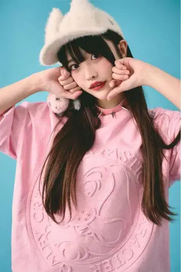 GALFY 티셔츠 핑크