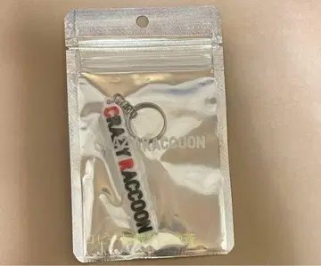 Crazy Raccoon CR 스토어 로고 러버 키링