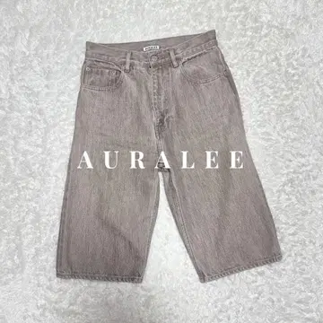 새상품급 AURALEE 오라리 DENIM SHORTS 데님 하프 팬츠