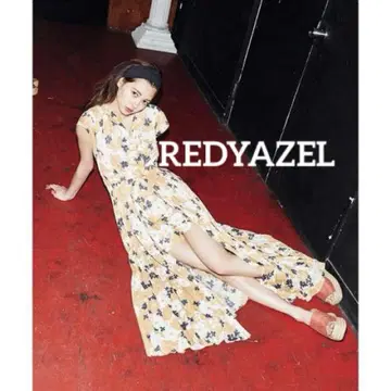 REDYAZEL 벨트 없음 살로펫 꽃무늬 플리츠 스커트 원피스