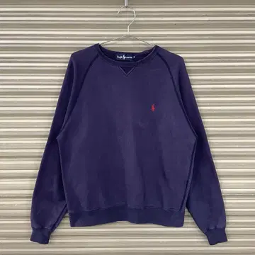 90년대 랄프 로렌 래글런 풀오버 맨투맨 앞 V 자수 used