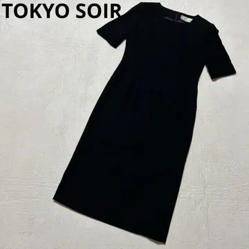 TOKYOSOIR 반팔 원피스 블랙 포멀 여름 새상품급 7호