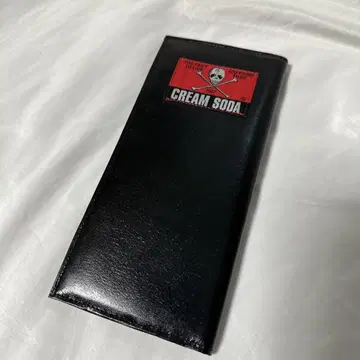 새상품 크림소다 장지갑 핑크 드래곤 올블랙 천연 가죽 로카빌리