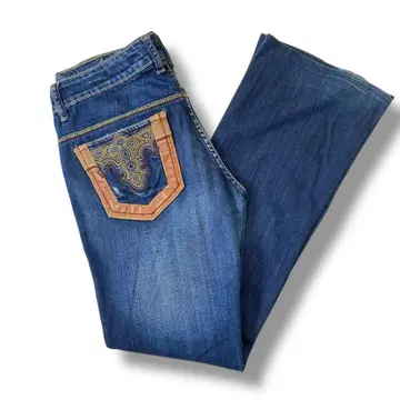 y2k 00s ANTIK DENIM 플레어 부츠컷 데님 로우라이즈