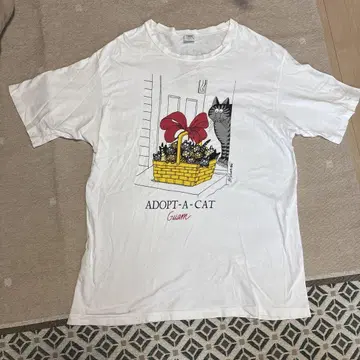 VINTAGE 밤반 캣 티셔츠 하와이 빈티지 90'