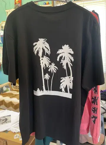 [새상품] T셔츠 palmtree 야자수 로고 스트릿 반팔 블랙