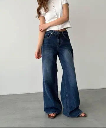 CANAL JEAN El mar 로우웨스트 데님 팬츠