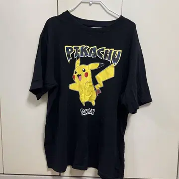 피카츄 티셔츠 블랙