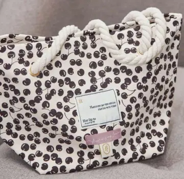 Herlipto Cherry Tote Bag 체리 토트 에스프레소