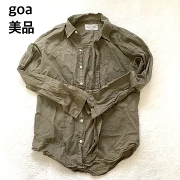 새상품급 goa 고아 카키 셔츠