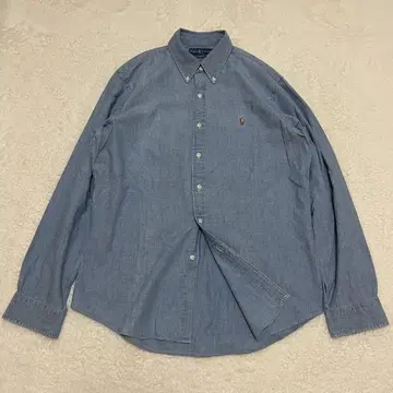 새상품급 랄프 로렌 데님 셔츠 포니 자수 Ralph