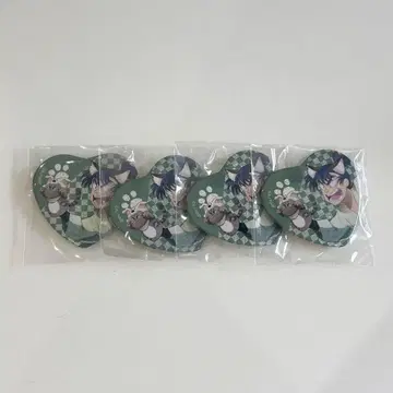 닌자 타마 란타로 식만루 사부로 캔뱃지 하트 캔 난자