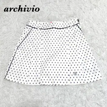 archivio 큐롯 스커트 36 S 화이트
