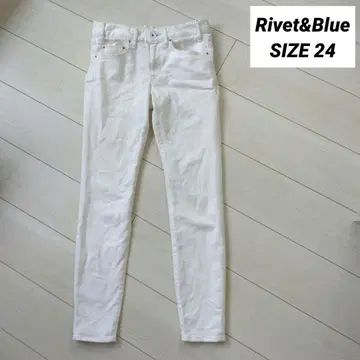 Rivet&Blue 화이트 스키니 데님