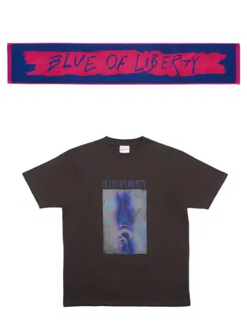 쿄모토 타이가 BLUE OF LIBERTY 티셔츠, 타월 세트