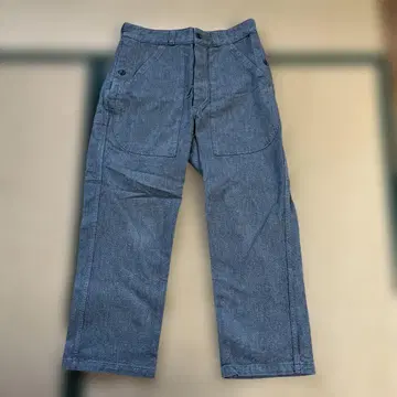 스위스군 1980년대 빈티지 데님 워크 팬츠 USED 중고