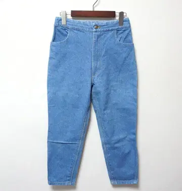 ECKHAUS LATTA 하이 웨스트 테이퍼드 데님 팬츠 에코즈 라타