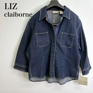 택 포함 새상품 LIZ claiborne 다크 데님 자켓