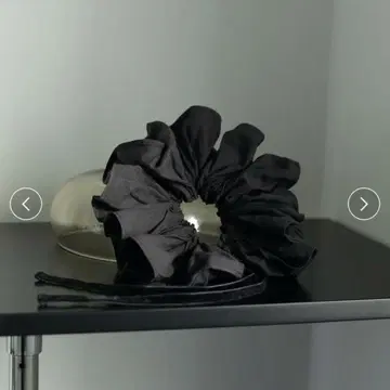 미사용 새상품 anuke Velour Ribbon Chouchou 블랙