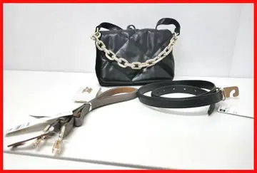 지유 퍼피 퀼팅 미니 숄더백 벨트 반지 4개 m-128