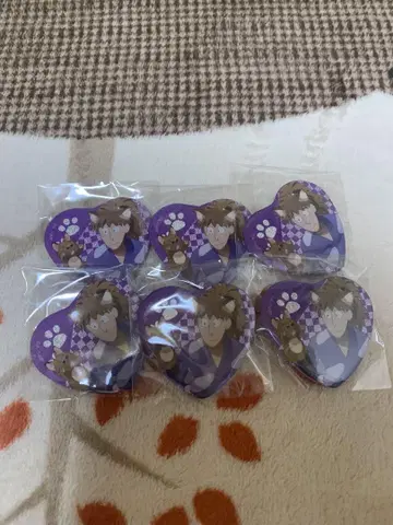닌타마 란타로 난자타운 하트 캔뱃지 후와 라이조 묶음 판매