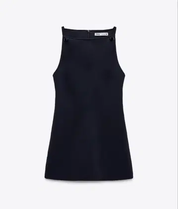 ZARA 네이비 슬리브리스 미니 원피스 L 사이즈