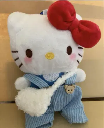 헬로키티 키티 마스코트 참 외출 유치원 오버롤
